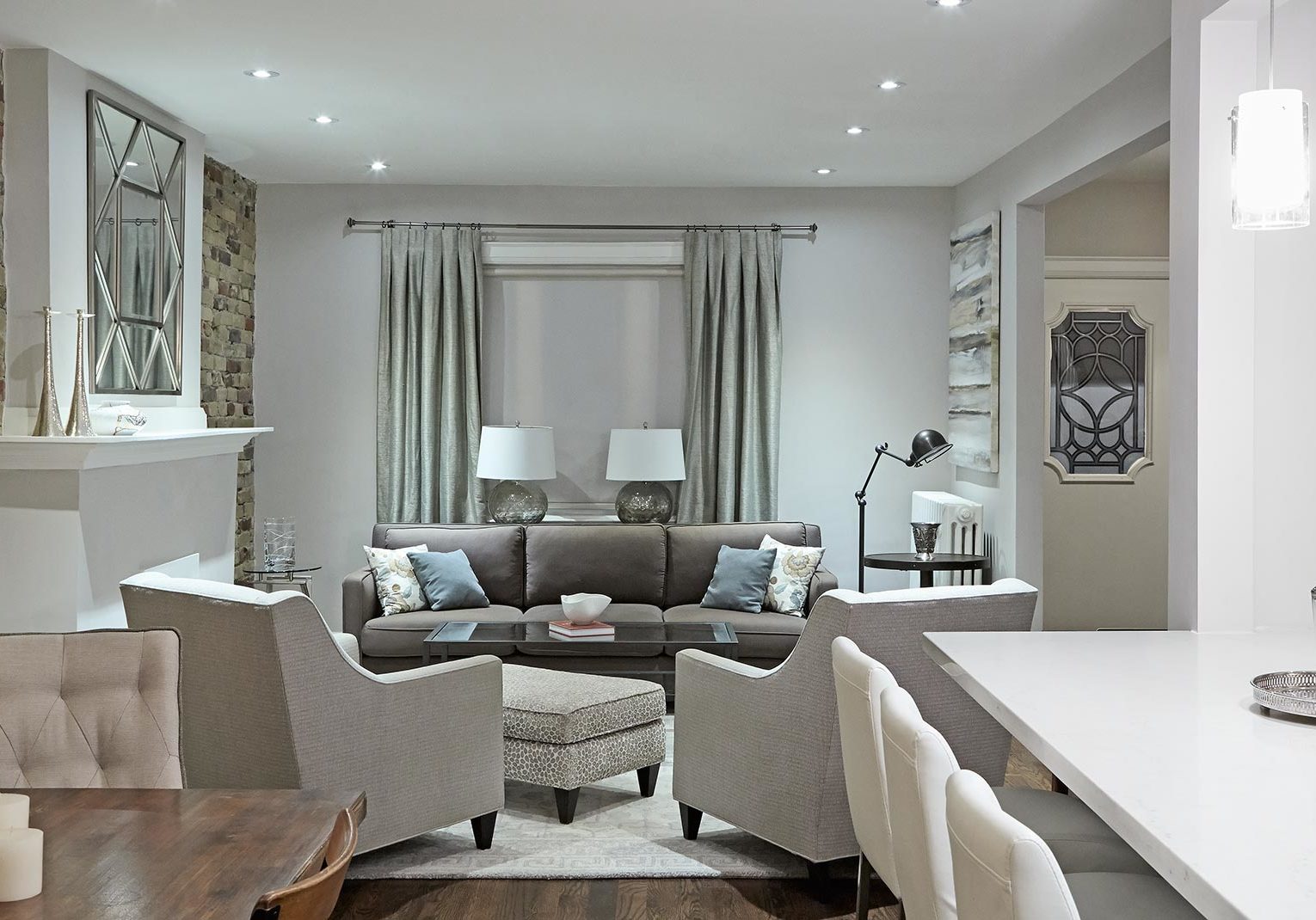 A finished interior with thoughtfully coordinated materials