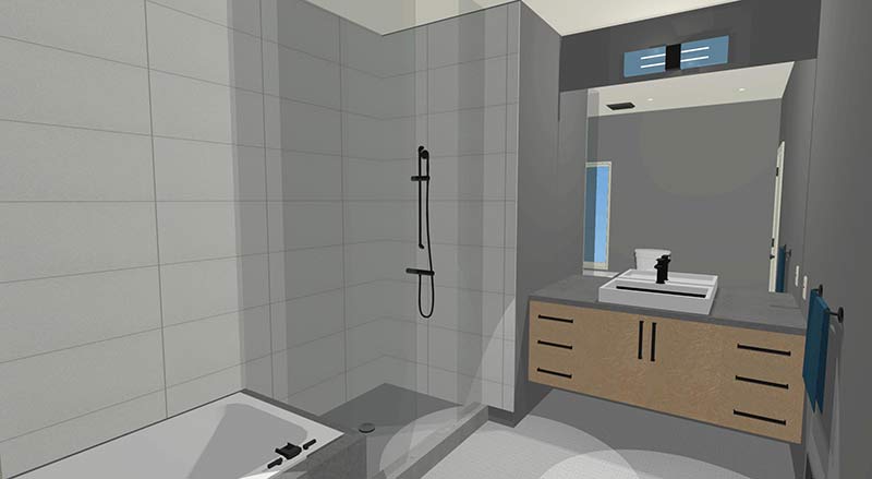 Interior perspective drawing from the existing design collection